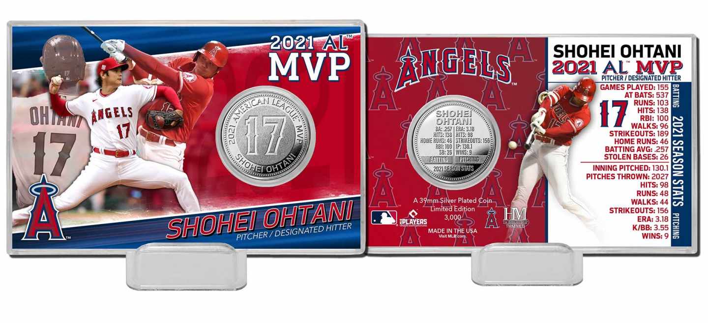 2021 大谷翔平 AL MVP 獲得記念 2コインフォトミント-