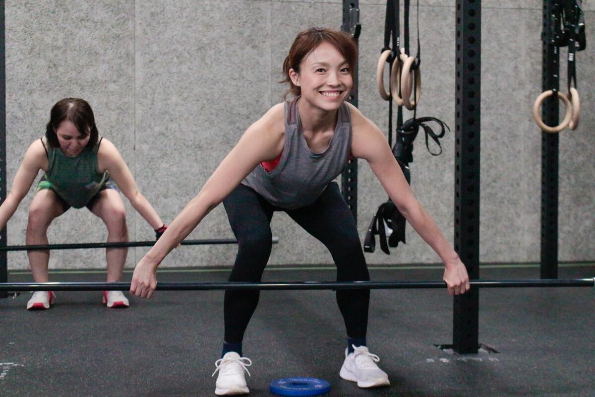 クロスフィット池袋　バーベルを使った練習
