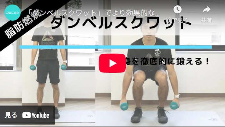 ダンベルスクワット男性版