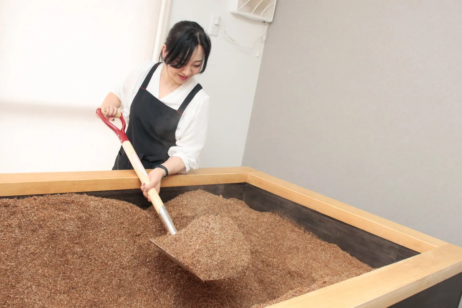 私が入るスペースを作ってくれる今坂さん
