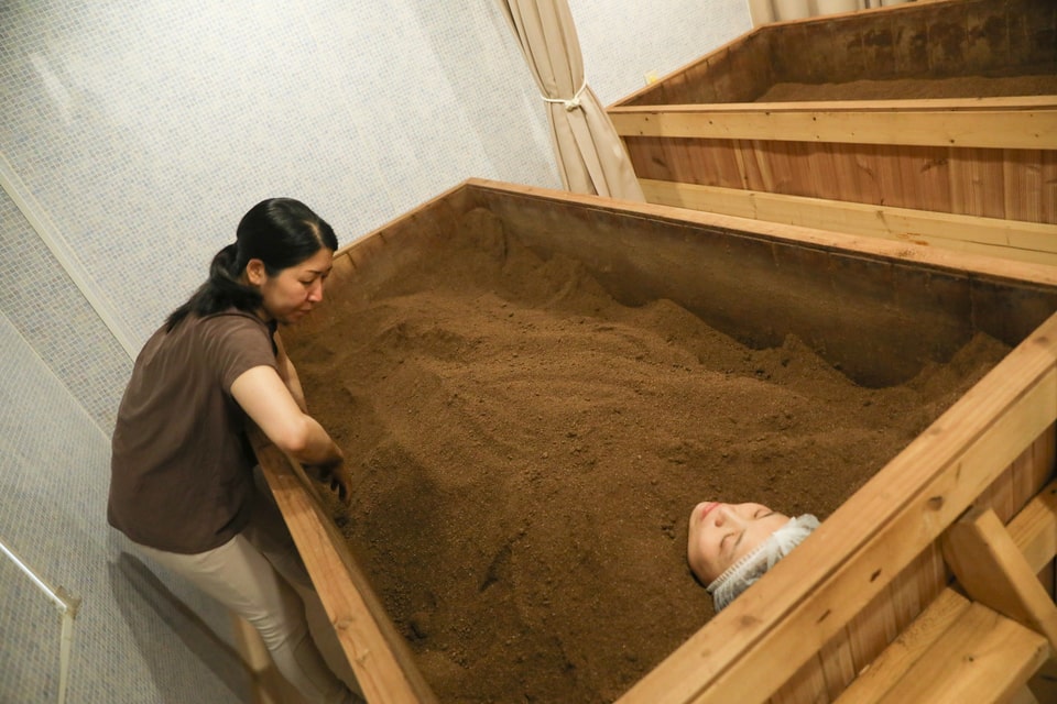 米ぬかをかけてもらいます