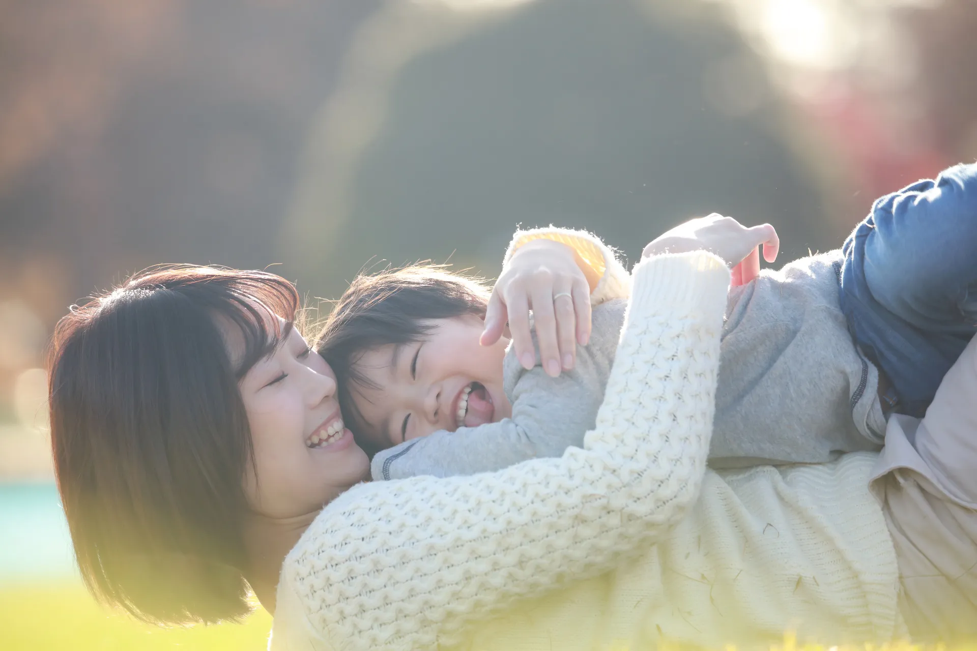 とても仲良しな親子