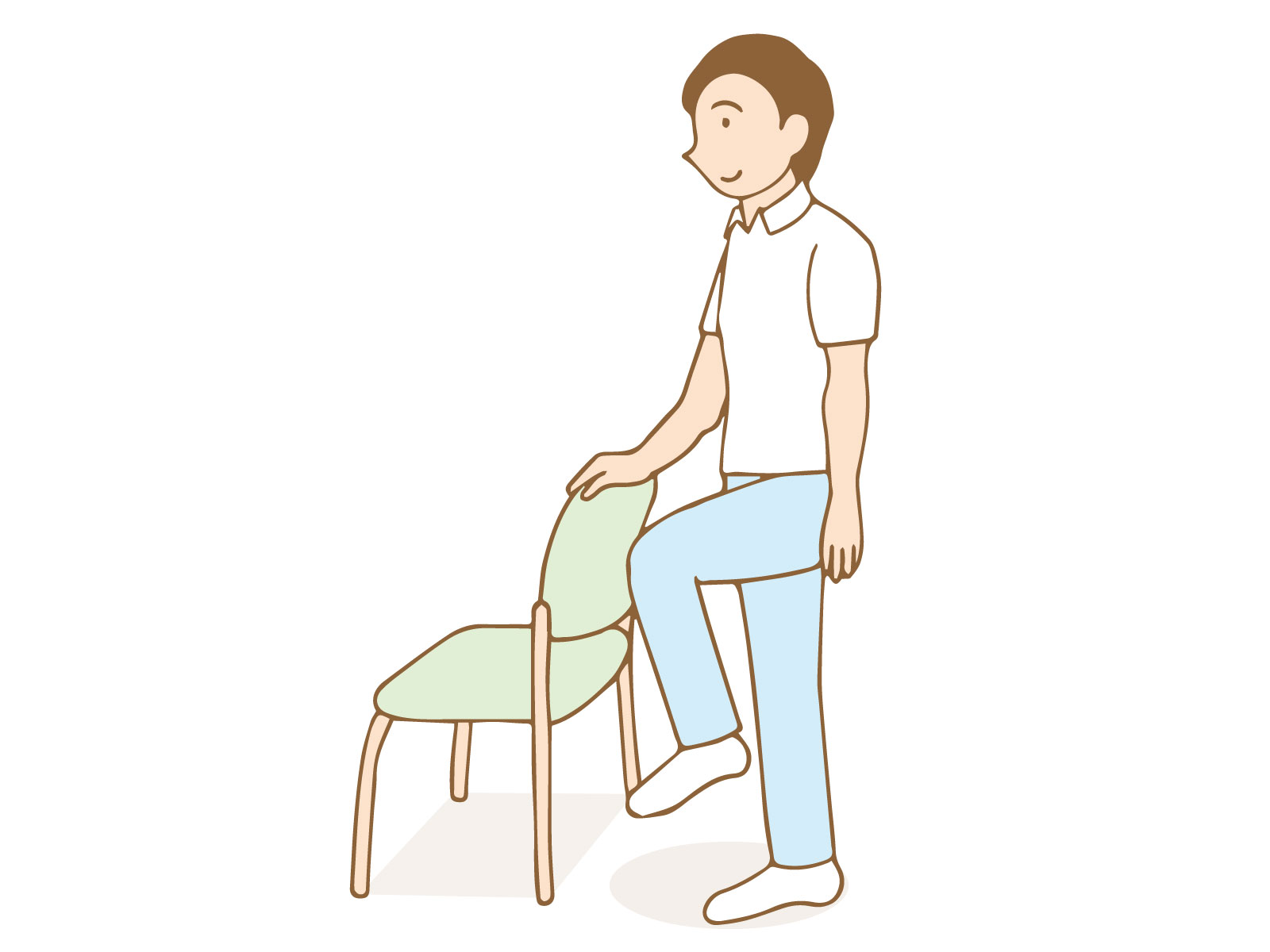 ニーアップ静止(3秒キープ)