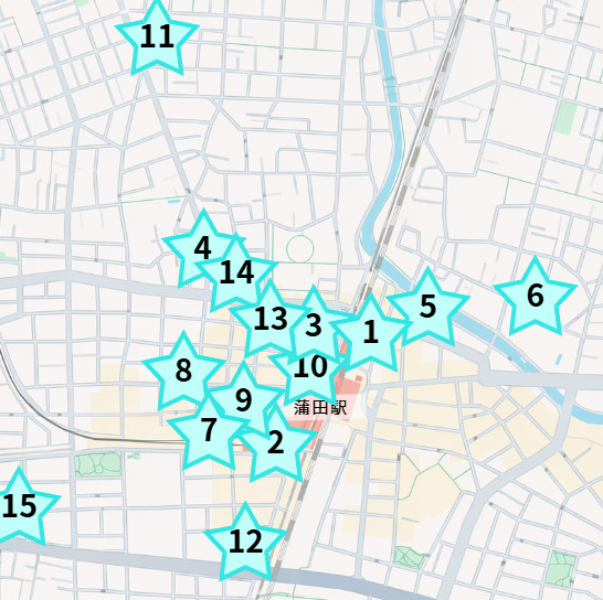 2026年4月27日最新‗蒲田のパーソナルジムまとめ地図