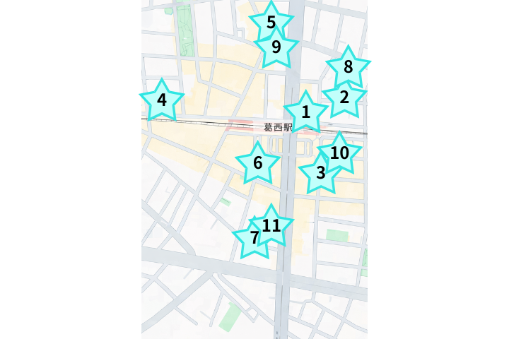 葛西のパーソナルジムまとめ地図