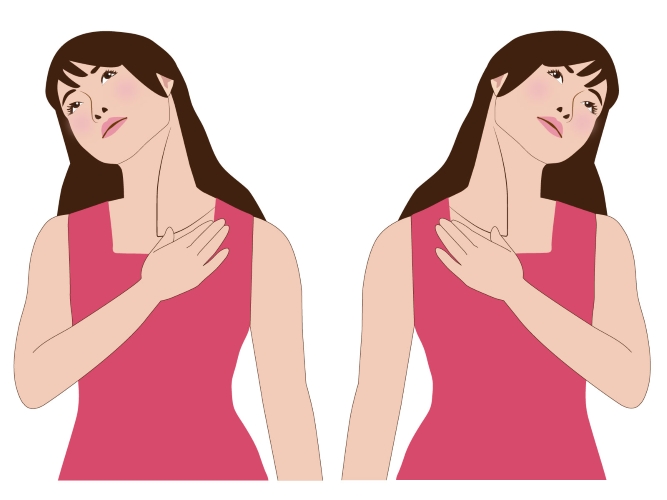 胸鎖乳突筋ストレッチ