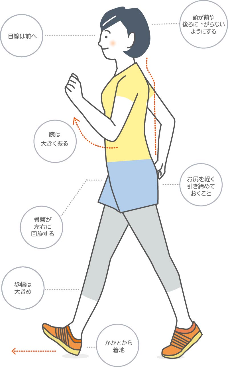 ウォーキング姿勢